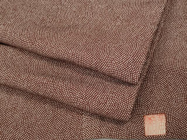 平和屋着物●江戸小紋　作家物　鮫小紋柄　正絹　逸品　CABJ6445ut