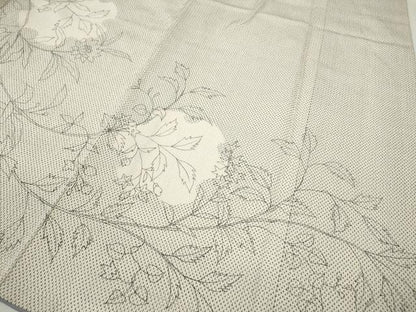 平和屋着物●訪問着　本塩沢　枝花文　正絹　逸品　CABJ6448ut