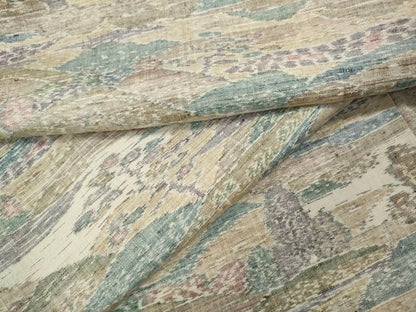平和屋着物●上質な紬　遠山草木文　正絹　逸品　未使用　CABJ6453ut