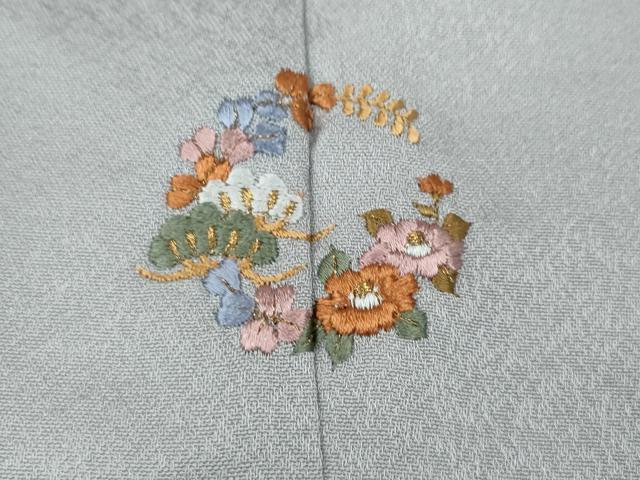 平和屋着物●豪華色留袖　箔散らし　暈し染め　銀通し地　正絹　逸品　CABJ6455ut