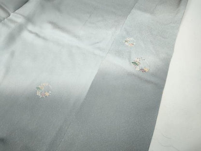 平和屋着物●豪華色留袖　箔散らし　暈し染め　銀通し地　正絹　逸品　CABJ6455ut