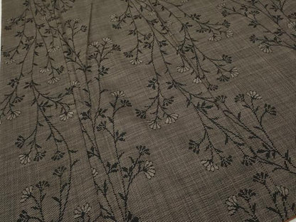 平和屋着物●本場大島紬　7マルキ　枝花文　正絹　逸品　CABJ6461ut