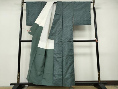 平和屋着物●本場大島紬　7マルキ　吉祥花文　正絹　逸品　CABJ6465ut