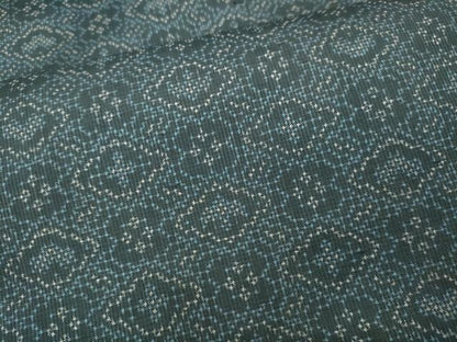 平和屋着物●本場大島紬　7マルキ　吉祥花文　正絹　逸品　CABJ6465ut