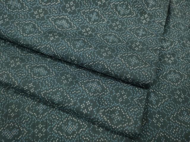 平和屋着物●本場大島紬　7マルキ　吉祥花文　正絹　逸品　CABJ6465ut