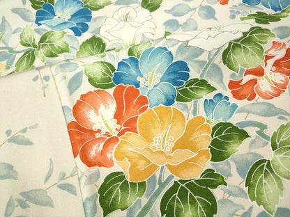 平和屋着物●上質な小紋　枝花文　正絹　逸品　CABJ6473ut