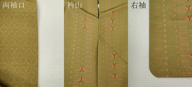 平和屋着物●上質な小紋　舞蝶文　正絹　逸品　CABJ6475ut