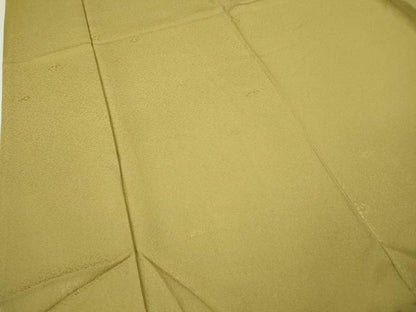 平和屋着物●上質な色無地　草木染　舞花地紋　木蘭色　正絹　逸品　CABJ6476ut