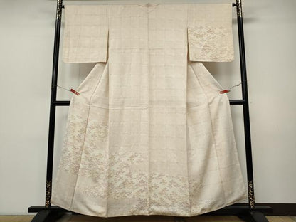 平和屋着物●訪問着　エ霞舞花文　正絹　逸品　CABJ6479ut