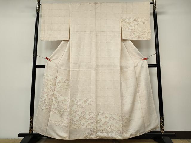 平和屋着物●訪問着　エ霞舞花文　正絹　逸品　CABJ6479ut