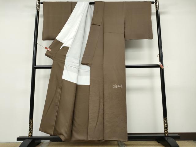 平和屋着物●本加賀友禅作家　押田正義監修　色留袖　飛鶴御所車花地紋　憲法色　正絹　逸品　CABJ6483ut