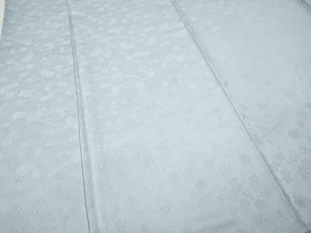 平和屋着物●上質な色無地　草花地紋　淡藤色　正絹　逸品　CABJ6484ut