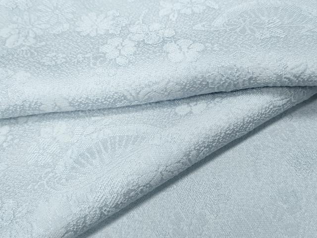 平和屋着物●上質な色無地　草花地紋　淡藤色　正絹　逸品　CABJ6484ut