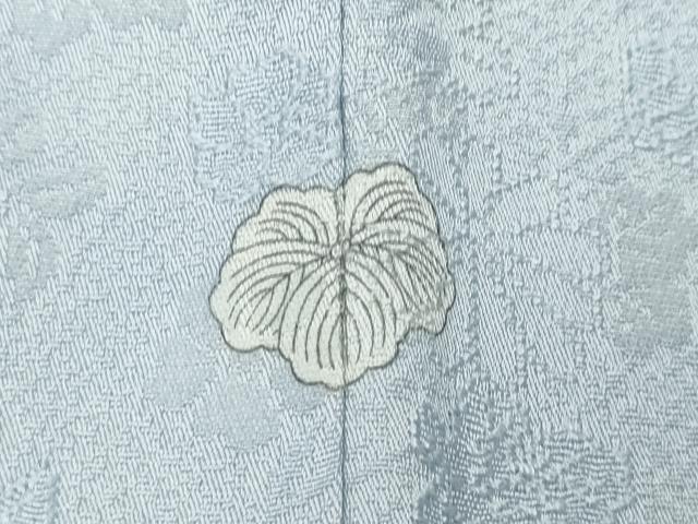 平和屋着物●上質な色無地　草花地紋　淡藤色　正絹　逸品　CABJ6484ut