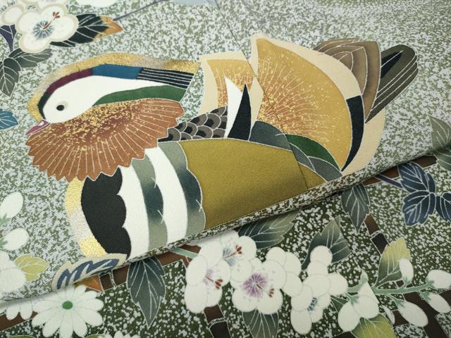 平和屋着物●豪華黒留袖　作家物　鴛鴦花文　暈し染め　金彩　正絹　逸品　CABJ6486ut
