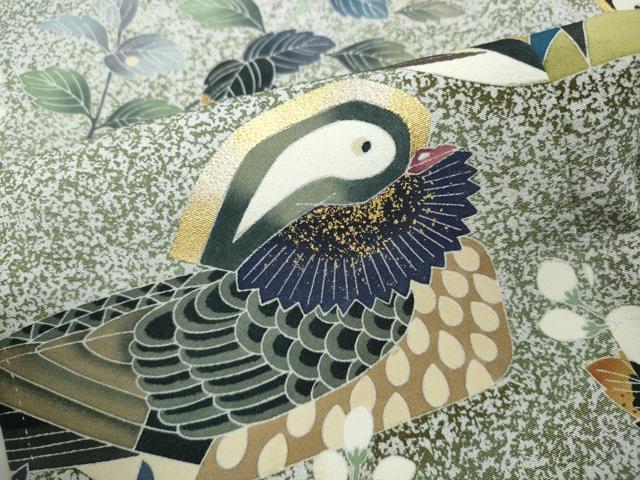 平和屋着物●豪華黒留袖　作家物　鴛鴦花文　暈し染め　金彩　正絹　逸品　CABJ6486ut