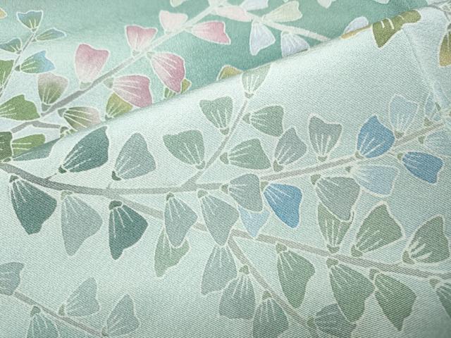 平和屋着物●訪問着　友禅　作家物　枝花文　暈し染め　正絹　逸品　CABJ6487ut