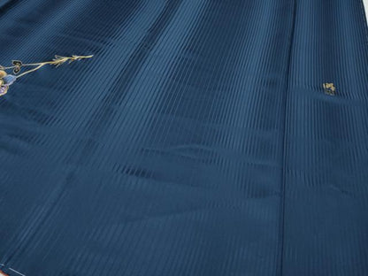 平和屋着物●染織作家　染織デザイナー　大島明　訪問着　更紗花文　暈し染め　金彩　正絹　逸品　未使用　CABJ6491ut