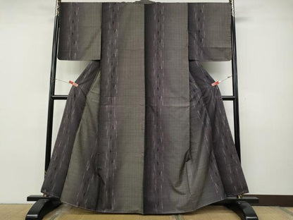 平和屋着物●本場大島紬　9マルキ　吉祥間道　正絹　逸品　CABJ6495ut