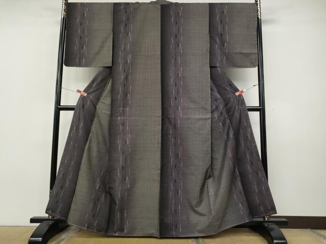 平和屋着物●本場大島紬　9マルキ　吉祥間道　正絹　逸品　CABJ6495ut