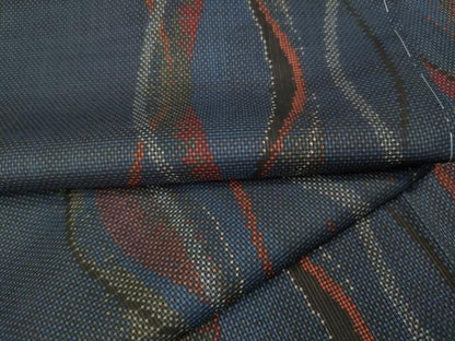 平和屋着物●本場大島紬　7マルキ　立涌文　正絹　逸品　未使用　CABJ6497ut