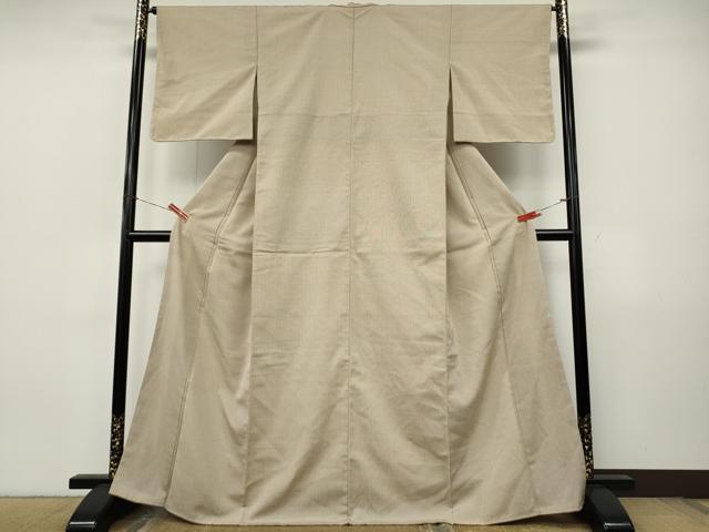 平和屋着物●上質な紬　縞　正絹　逸品　未使用　CABJ6501ut