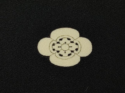 平和屋着物●本加賀友禅作家　直江良三　黒留袖　草花文　正絹　逸品　CABJ6507ut