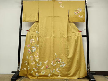 平和屋着物●訪問着　草花丸文　正絹　逸品　CABJ6510ut