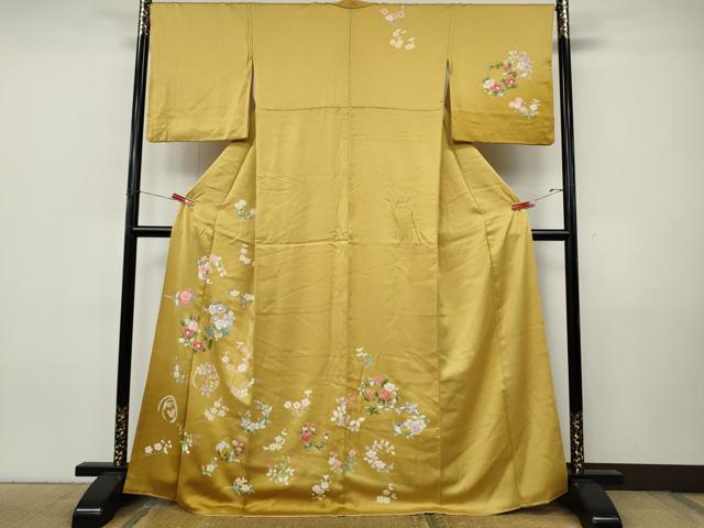平和屋着物●訪問着　草花丸文　正絹　逸品　CABJ6510ut
