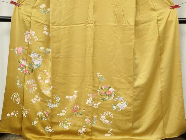 平和屋着物●訪問着　草花丸文　正絹　逸品　CABJ6510ut