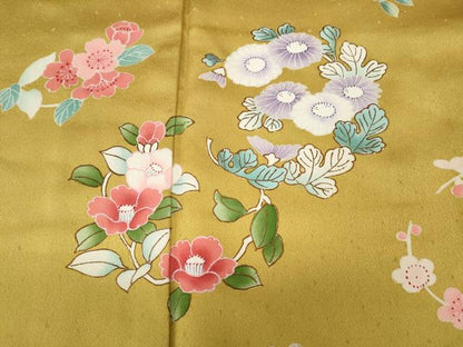 平和屋着物●訪問着　草花丸文　正絹　逸品　CABJ6510ut