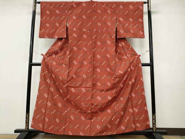 平和屋着物●本場琉球紬　正絹　逸品　CABJ6511ut
