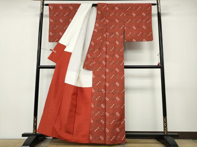 平和屋着物●本場琉球紬　正絹　逸品　CABJ6511ut