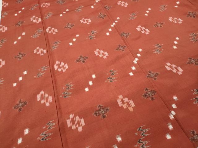 平和屋着物●本場琉球紬　正絹　逸品　CABJ6511ut