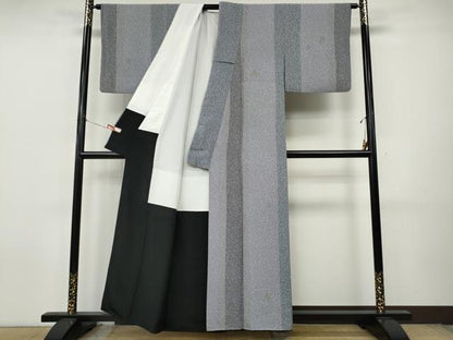 平和屋着物●上質な小紋　舞花間道　正絹　逸品　CABJ6512ut