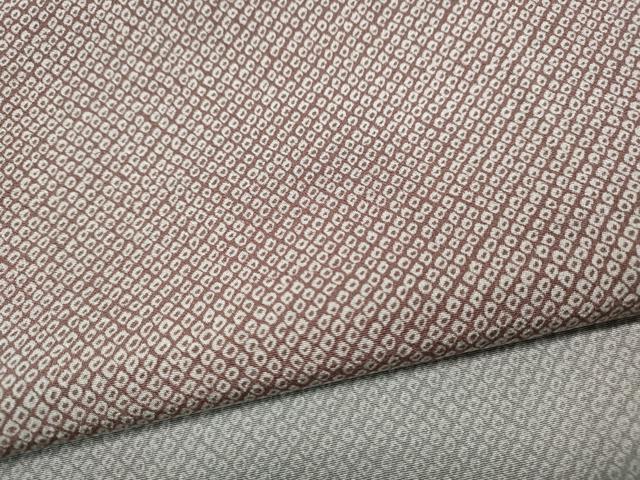 平和屋着物●上質な小紋　鹿の子吉祥文　暈し染め　正絹　逸品　CABJ6516ut