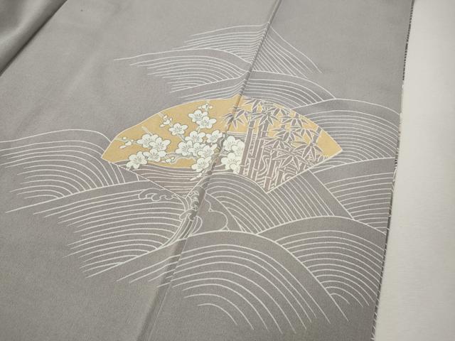 平和屋着物●豪華色留袖　立波地紙花文　暈し染め　金彩　正絹　逸品　CABJ6521ut