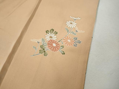 平和屋着物●訪問着　枝花文　暈し染め　正絹　逸品　CABJ6522ut
