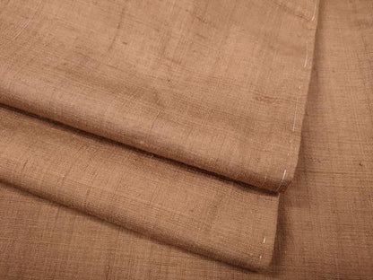 平和屋着物●結城紬　色無地　遠州茶色　正絹　逸品　CABJ6523ut
