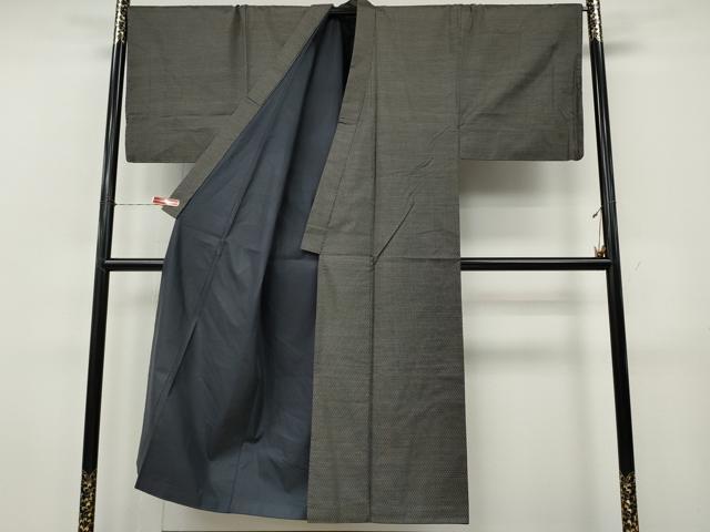 平和屋着物●男性　本場大島紬　亀甲柄　正絹　逸品　CABJ6524ut