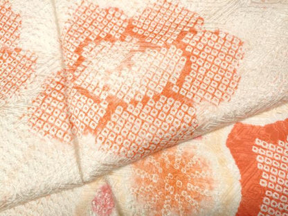 平和屋着物●豪華振袖　総絞り　菱花文　正絹　逸品　CABJ6525ut