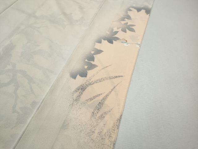 平和屋着物●訪問着　友禅　枝花文　暈し染め　正絹　逸品　CABJ6529ut