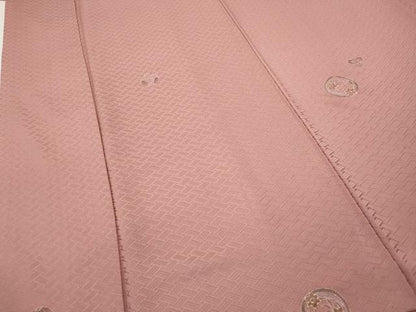 平和屋着物●友禅作家の巨匠　浅井青仁　小紋　花丸文　金彩　正絹　逸品　CABJ6530ut