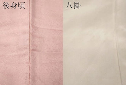 平和屋着物●上質な色無地　切嵌更紗花地紋　虹色　正絹　逸品　CABJ6533ut