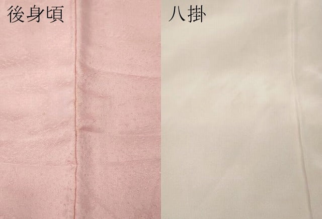 平和屋着物●上質な色無地　切嵌更紗花地紋　虹色　正絹　逸品　CABJ6533ut