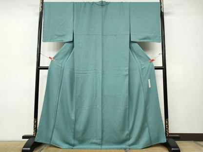 平和屋着物●上質な小紋　作家物　舞花文　正絹　逸品　CABJ6535ut