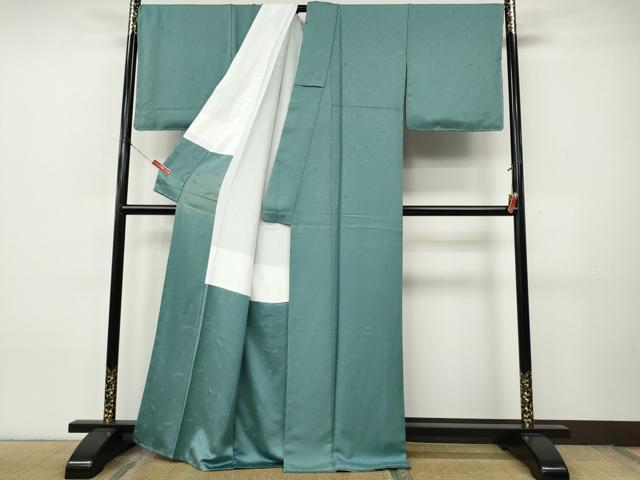 平和屋着物●上質な小紋　作家物　舞花文　正絹　逸品　CABJ6535ut