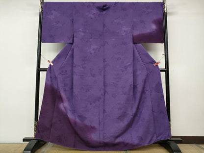 平和屋着物●訪問着　霞文　風景草木地紋　暈し染め　正絹　逸品　CABJ6536ut