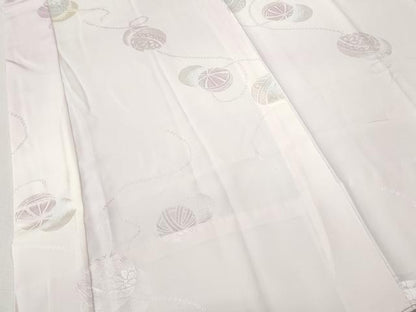 平和屋着物●長襦袢　無双仕立て　花鞠地紋　暈し染め　正絹　逸品　CABJ6538ut
