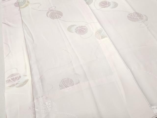 平和屋着物●長襦袢　無双仕立て　花鞠地紋　暈し染め　正絹　逸品　CABJ6538ut